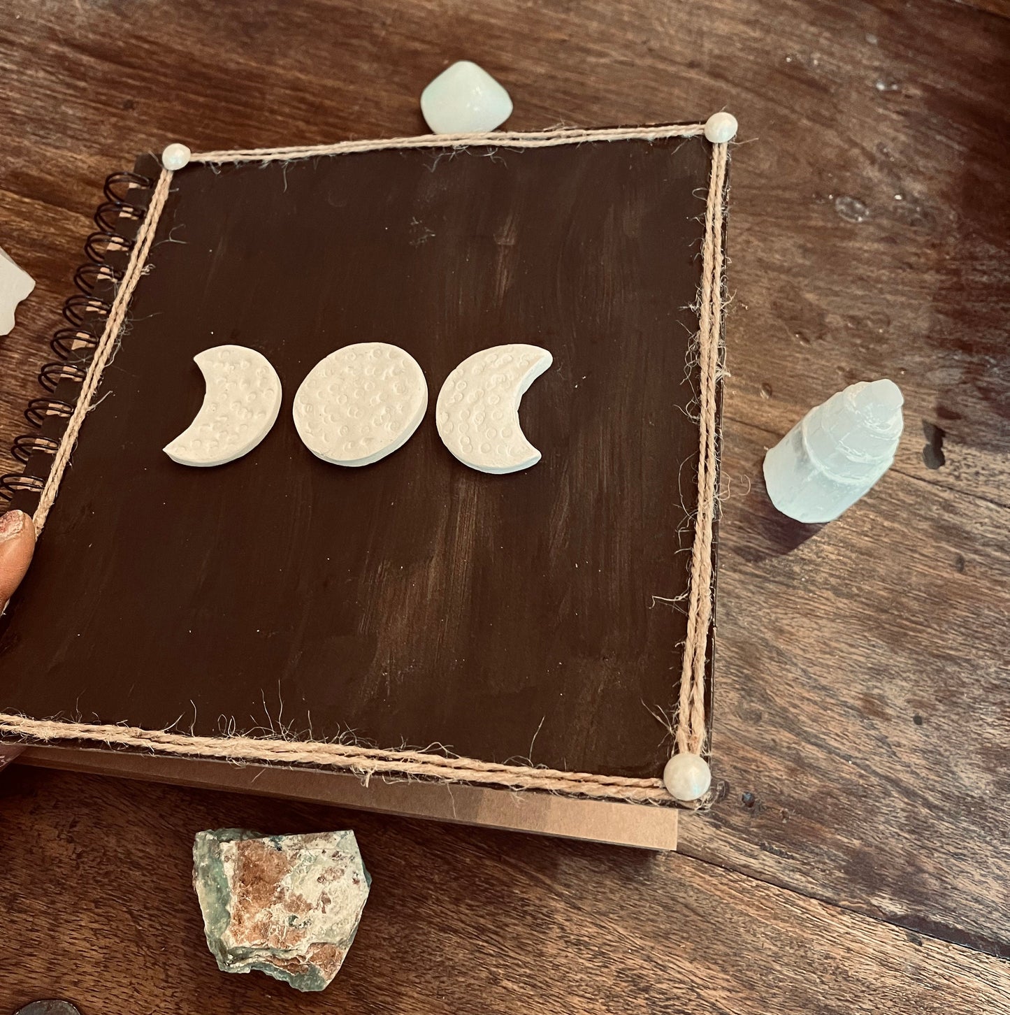 Handcrafted Moon Phases Journal/Diary/Book of Shadows Sketch Book Pagan Witch Wicca