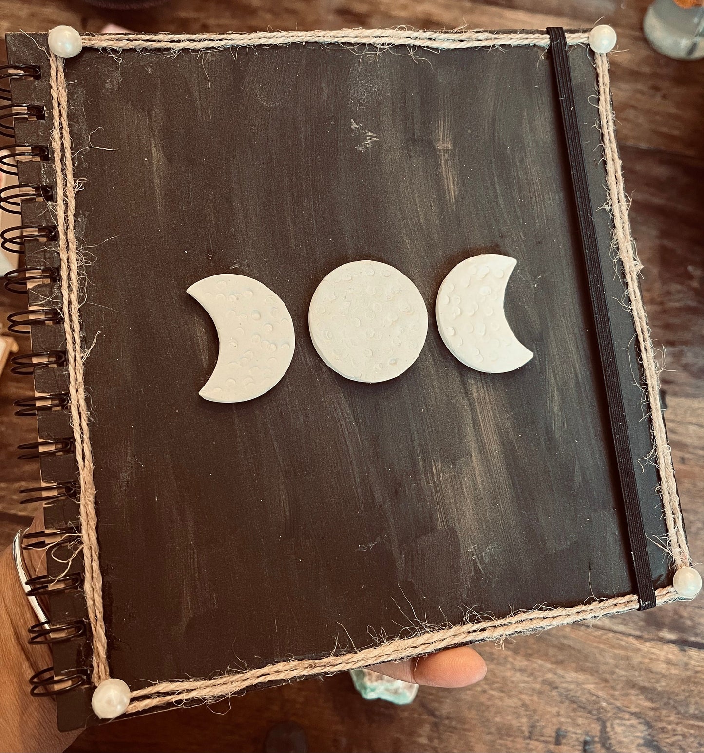 Handcrafted Moon Phases Journal/Diary/Book of Shadows Sketch Book Pagan Witch Wicca