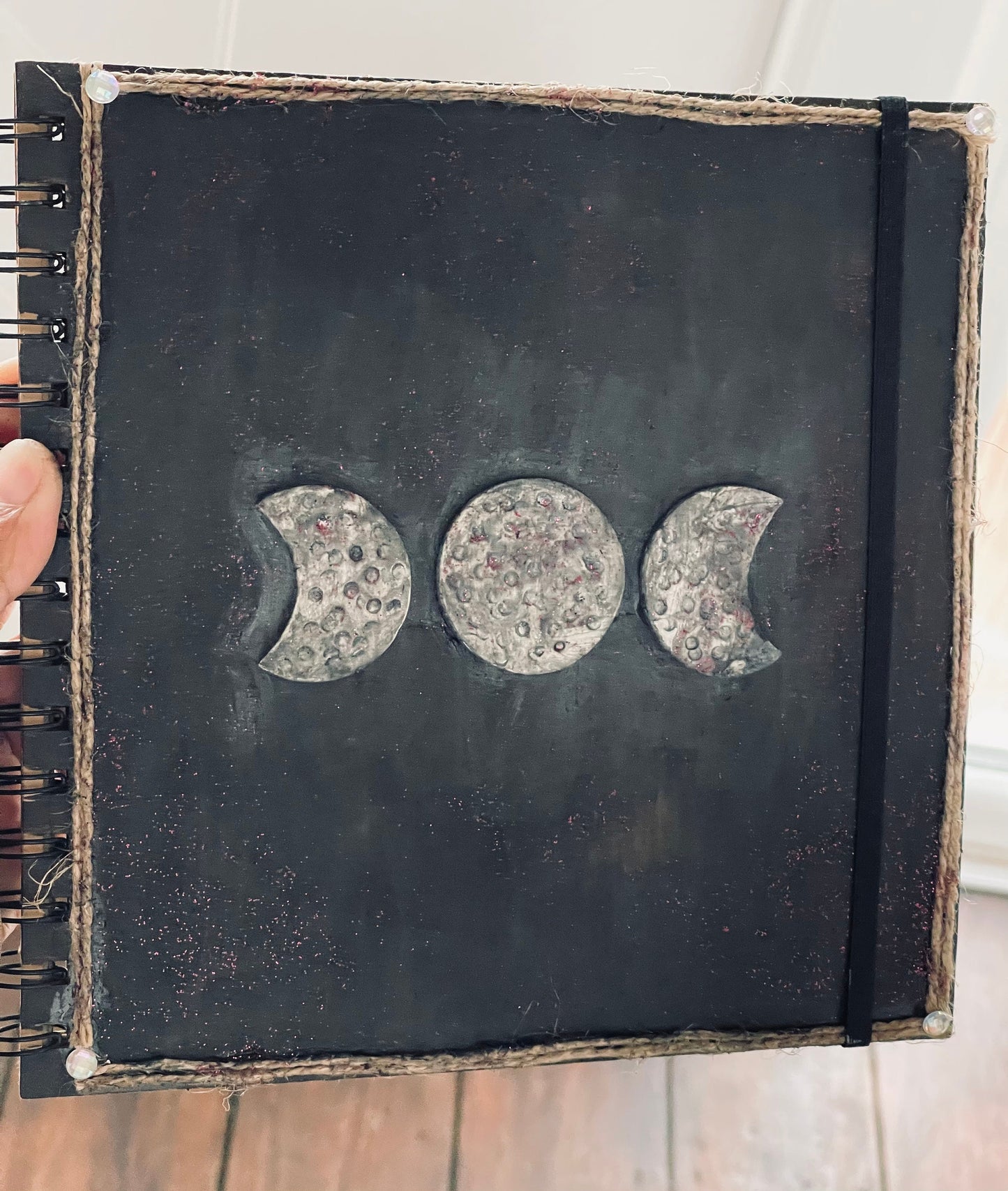 Handcrafted Moon Phases Journal/Diary/Book of Shadows Sketch Book Pagan Witch Wicca